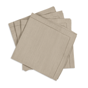 Matouk Valentina Hemstitch Napkin Oat - 22" Square - Set of 4