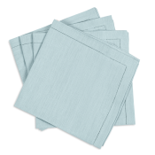Matouk Valentina Hemstitch Napkin Sky - 22" Square - Set of 4
