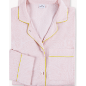 Matouk Jasper Pajama Set - Peony / Lemon