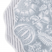 Matouk Reversible Quilted Placemat Granada Hazy / Matteo Sea - Set of 4