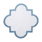 Matouk Mirasol Placemat Hazy Blue - 18" Square - Set of 4