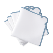 Matouk Mirasol Napkin Hazy Blue - 22" Square - Set 4