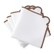 Matouk Mirasol Napkin Mocha - 22" Square - Set 4