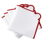 Matouk Mirasol Napkin Scarlet - 22" Square - Set 4