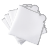 Matouk Mirasol Napkin Silver - 22" Square - Set 4