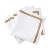 Matouk Lowell Napkin Champagne - 22" Square - Set of 4