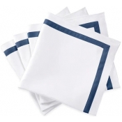 Matouk Lowell Napkin Steel Blue - 22" Square - Set of 4