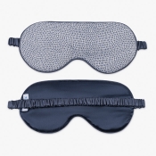 Matouk Jasper Sleep Mask - Steeel Blue