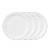 Juliska Berry & Thread Melamine Dinner Plate Whitewash -Set/4