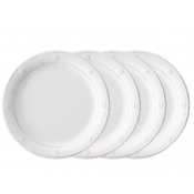 Juliska Berry & Thread Melamine Dessert/Salad Plate Whitewash - Set/4