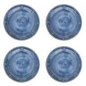Juliska Berry & Thread Melamine Ocean Dessert/Salad Plate Set/8