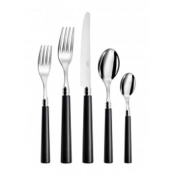 Capdeco Marat Black Capdeco Marat Black Wood 5 Piece Place Setting