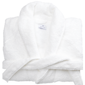 Matouk Cairo Bath Robe - White / White