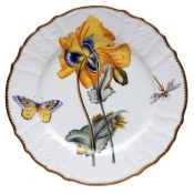 Anna Weatherley Yellow Poppy Flower Dinner Plate
