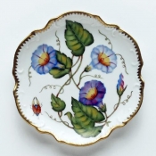 Anna Weatherley Morning Glory Bread & Butter Plate Purple Flower