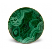 L'Objet Malachite Dessert Plate (Set of 4)