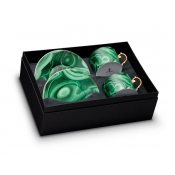 Malachite Tea Cup + Saucer (Gift Box of 2)