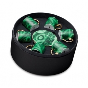 L'Objet Malachite Espresso Cup + Saucer (Gift Box of 6)