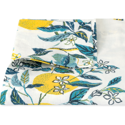 Matouk Citrus Garden Tablecloth Pool - 90 Round