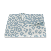 Matouk Iconic Leopard Tablecloth Sky - 108 Round