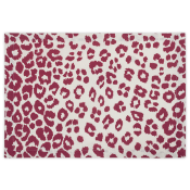 Matouk Iconic Leopard Placemat Crimson - Set of 4