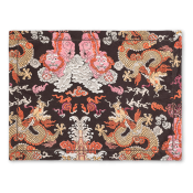 Matouk Magic Mountain Placemat Chocolate Persimmon - Set of 4