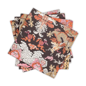 Matouk Magic Mountain Napkin Chocolate Persimmon - 22" Square - Set of 4