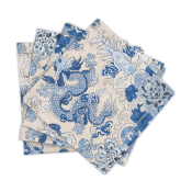 Matouk Magic Mountain Napkin Porcelain Blue - 22" Square - Set of 4