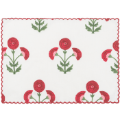 Matouk Gisele Placemat Scarlet - Set 4