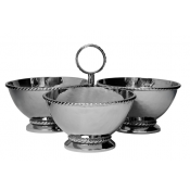 Juliska Graham Stainless Triple Cocktail Bowl