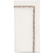 Kim Seybert Filament Napkin / White + Brown - Set 4