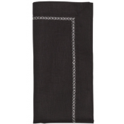 Kim Seybert Classic Napkin Black -Set 4