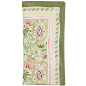 Kim Seybert Mira Napkins Green / Pink - Set4