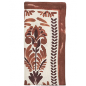 Kim Seybert Botanica Napkin / Ivory + Brown - Set 4