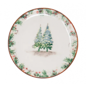 Arte Italica Natale Bread/Canape Plate - 6"