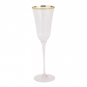 Vietri Natalia Gold Champagne Glass