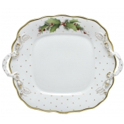 Herend Winter Shimmer Square Cake Plate - 9.25"