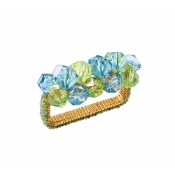 Kim Seybert Pop Rocks Napkin Rings Blue / Green - Set 4