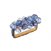 Kim Seybert Pop Rocks Napkin Rings Navy / Blue - Set 4