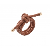 Kim Seybert Rope Knot Napkin Rings Brown - Set 4