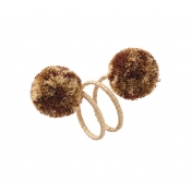Kim Seybert Casbah Napkin Rings Natural / Brown - Set 4