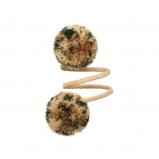 Kim Seybert Casbah Napkin Rings Natural / Green - Set 4