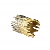 Kim Seybert Patina Gold/Silver Napkin Ring - Set 4