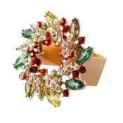 Kim Seybert Gem Wreath Napkin Ring - Set 4