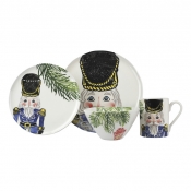 Vietri Nutcrackers Blue Four-Piece Place Setting