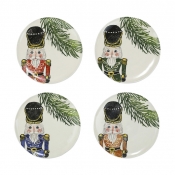 Vietri Nutcrackers Assorted Salad Plates - Set of 4