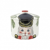 Vietri Nutcrackers Biscotti Jar