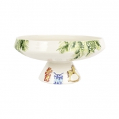 Vietri Nutcrackers Pedestal Fruit Bowl
