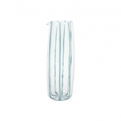 Vietri Nuovo Stripe Teal Pitcher