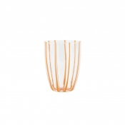Vietri Nuovo Stripe Orange Tall Tumbler